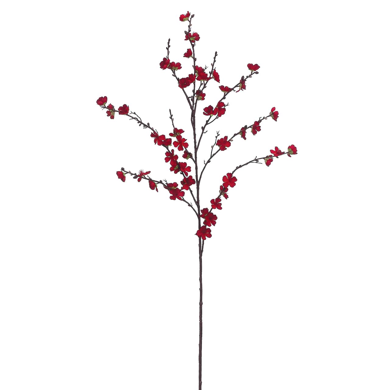 12 Pack: Red Plum Blossom Stem